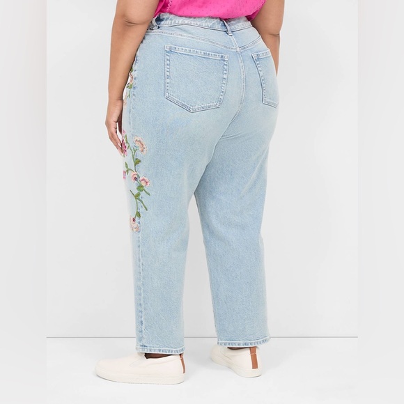 Lane Bryant Boyfriend Fit Embroidered Jeans Size 20 - Picture 3 of 9